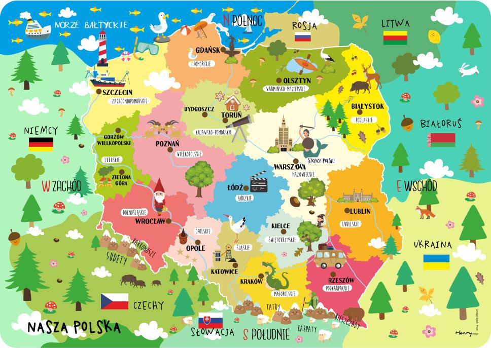 Touristische Landkarte von Polen: Touristische Attraktionen und